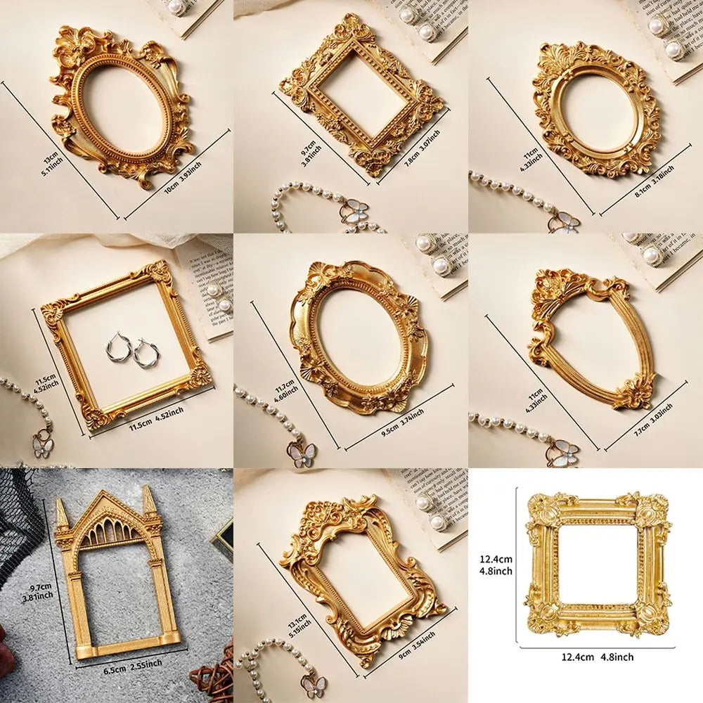 cadre photo vintage doré baroque blanches ancien décoration photographie mariage fixations