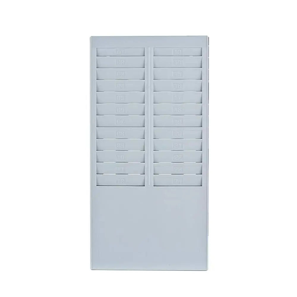 porte cartes support mur cartes vert clair gris rainures horizontales suspension industrielle utilitaire