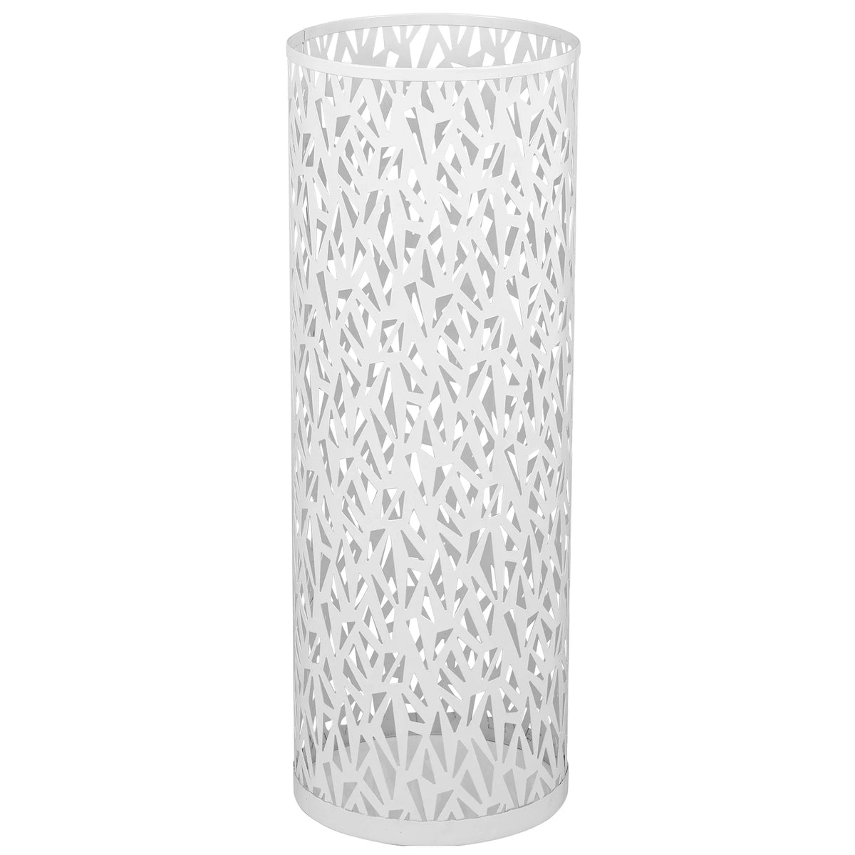 support parapluies moderne blanc noir perforé géométrique intérieur entrée