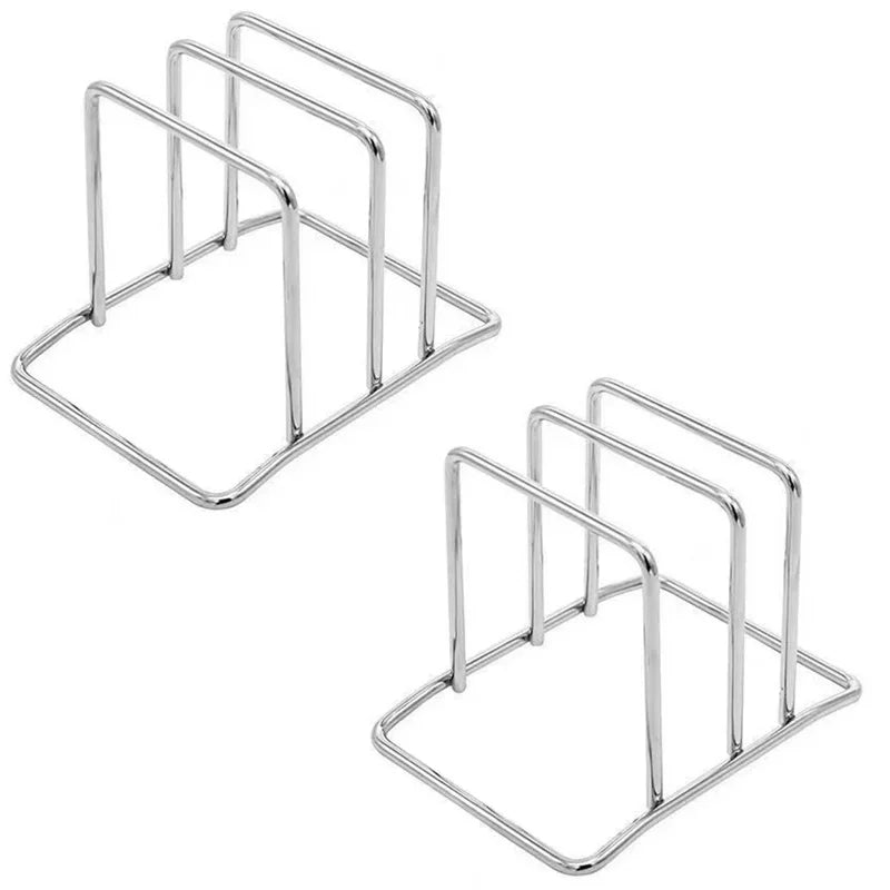porte plaques acier inoxydable argenté moderne stable cuisine lisse brillant sans bpa résistant rouille