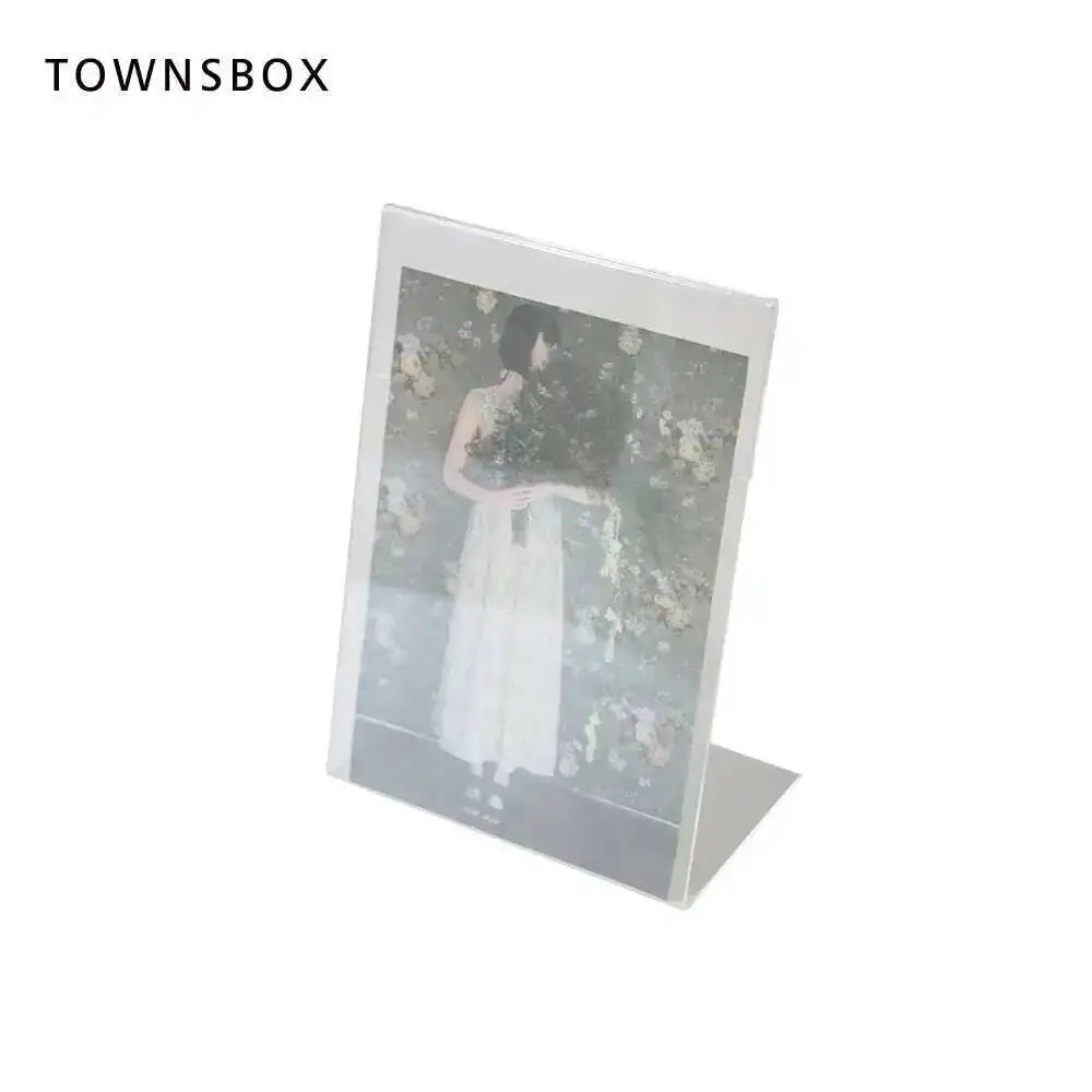 support photo transparent moderne 10x15cm 8x12cm 9x13cm incliné vertical horizontalportrait menu mariage publicitaire