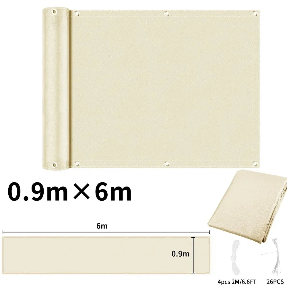 rideau balcon gris rayures moderne clips câbles 90x500cm 90x600cm 90x300cm 75x600cm
