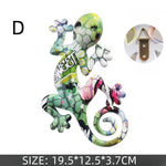sculpture multicolore mosaïque art contemporain lézard opacité ornement intérieur résine