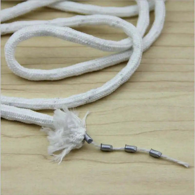 corde métallique inoxydable tressée blanc argent spool anneaux boucles rideau accessoires industriels utilitaires