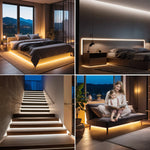 ruban led flexible jaune bleu adhésif 320led/m 50cm 1m 2m 3m 4m 5m