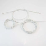 câble flexible blanc moderne crochets métalliques salon caravanes bateaux accessoires tringle 5m 1m 2m