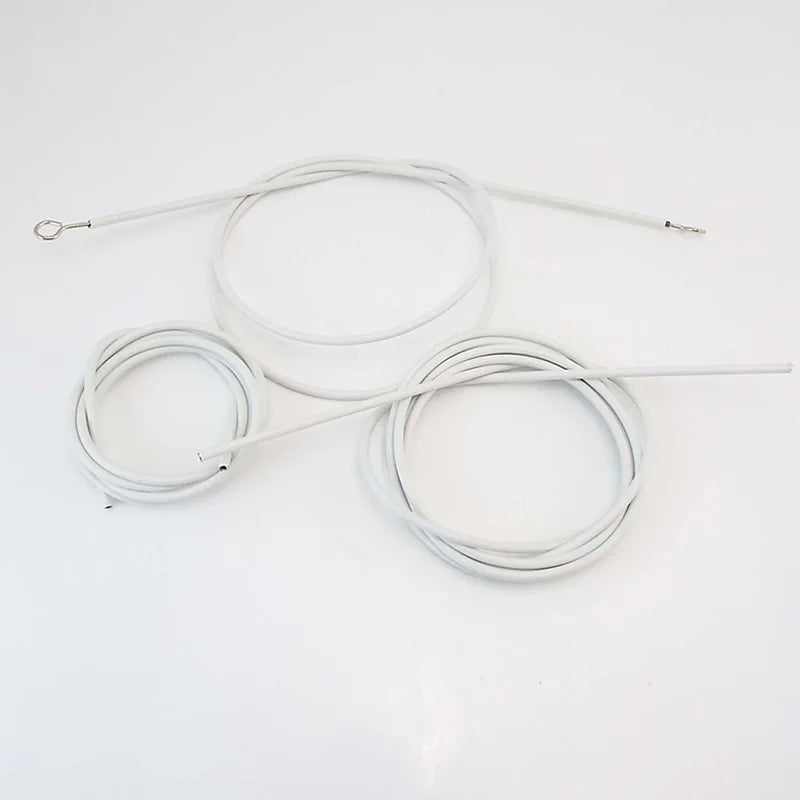 câble flexible blanc moderne crochets métalliques salon caravanes bateaux accessoires tringle 5m 1m 2m
