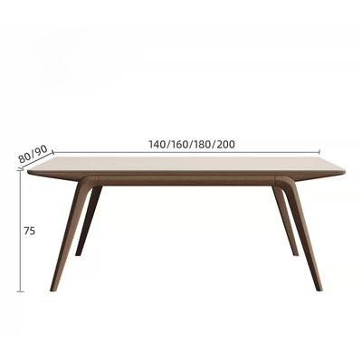 table manger moderne rectangle plateau blanc structure bois chaises gris decoration minimaliste blanc bois