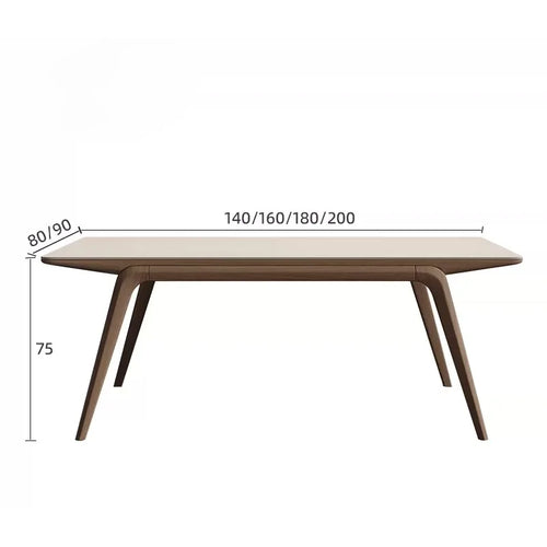 table manger moderne rectangle plateau blanc structure bois chaises gris decoration minimaliste blanc bois