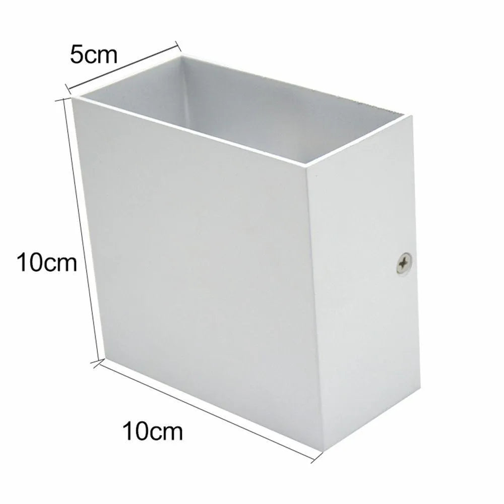applique murale led moderne noir blanc surface mate 10cm 10cm 5cm minimaliste fixée mur