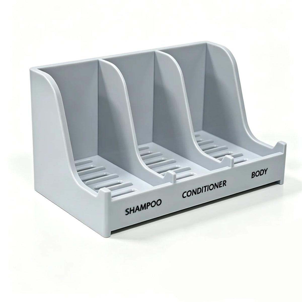 support savon mural blanc moderne compartiments réutilisable fixé murABS