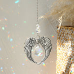 suspension décorative attrape soleil cristal lune soleil étoiles boho extérieur intérieur or transparent