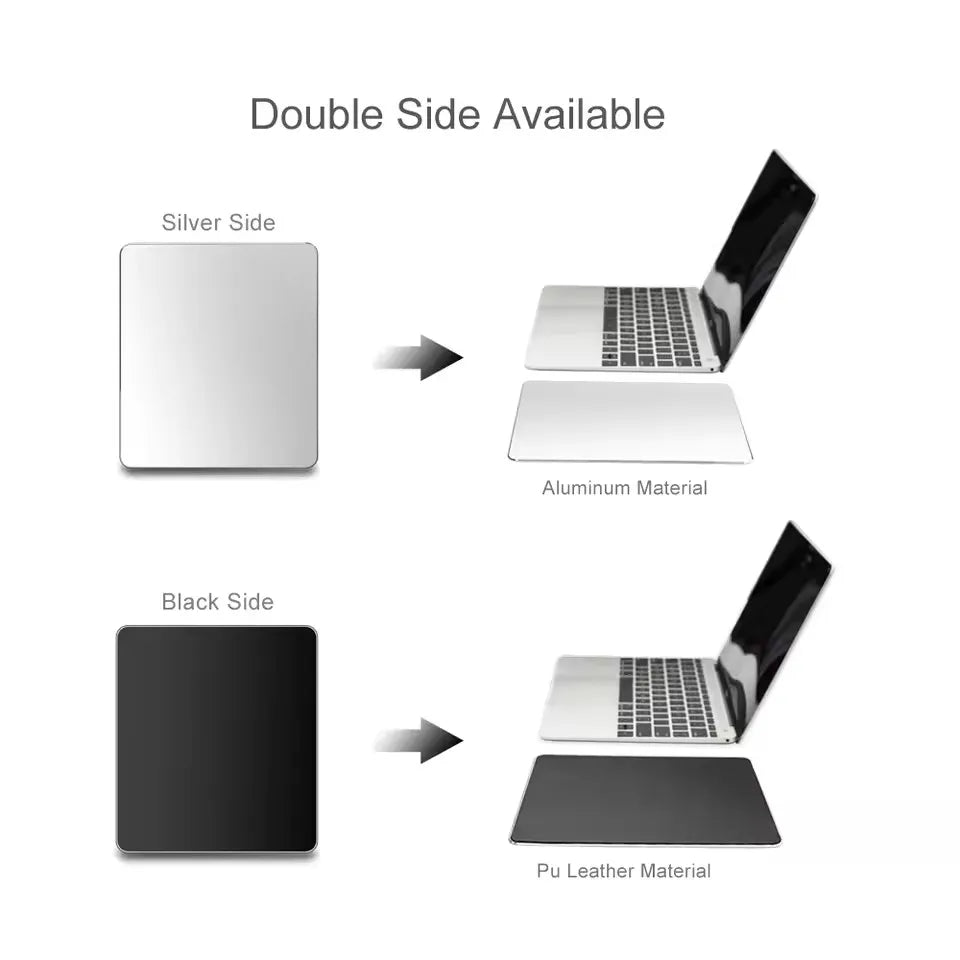 tapis souris argent noir rose pâle moderne minimaliste lisse antidérapant imperméable fin maison