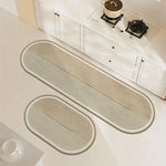 tapis sol moderne beige clair rayures horizontales antidérapant résistant taches lavable maison camping voyage