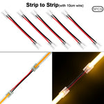 connecteur ruban led cob droit angle transparent pin pin pin 12v