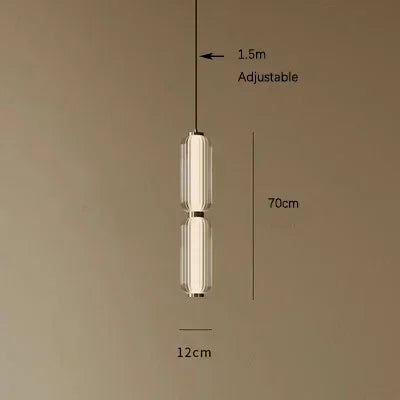 suspension lumineuse moderne blanc doré rayures horizontales opacité câble noir 90 260V 249 2000lm