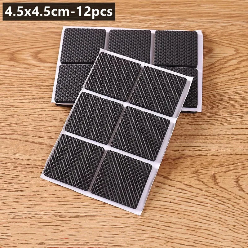 protecteurs meubles adhésifs anti dérapants noir texture moderne pieds tables chaises