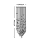 Suspension lumineuse contemporaine acier inoxydable noir blanc minimaliste 110V 220V LED