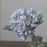 bouquet artificiel hortensias rose clair gris blanc orange rouge feuilles vertes classique intérieur mariage