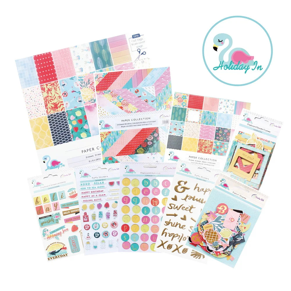 papiers décoratifs motifs floraux autocollants colorés étiquettes scrapbooking cartes souhaits sets créatifs