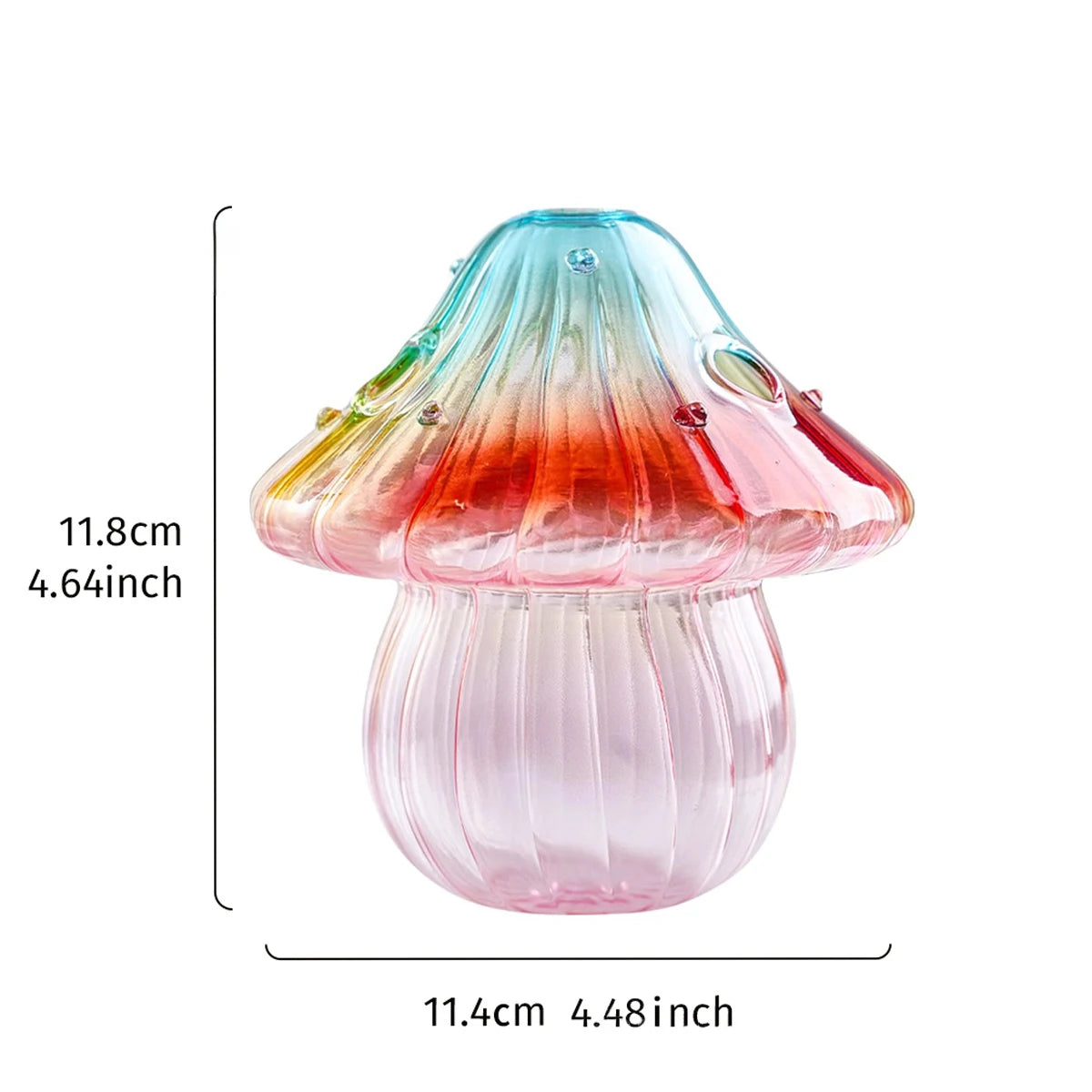 vase champignon verre coloré moderne décoration intérieure arrangement fleurs ornements salles bureaux variés