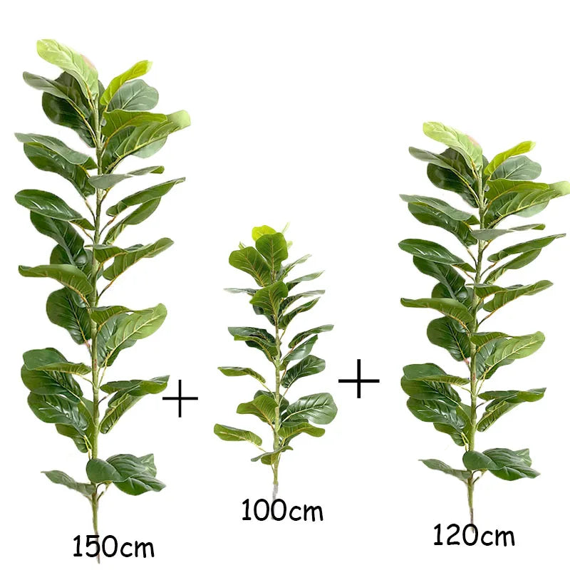 plantes artificielles feuilles vertes modernes decoration maison extérieur 59 pouces six pieces