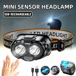 lampe frontale rechargeable led noir orange boutons molette ceinture ajustable mode pratiqueurgence étanche