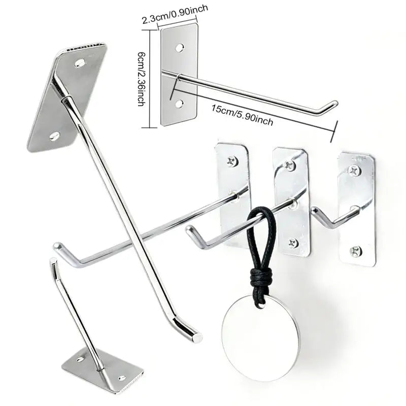crochets muraux argentés vis fixations modernes outils marteau pince multifonctionnels 5cm 10cm 15cm 20cm