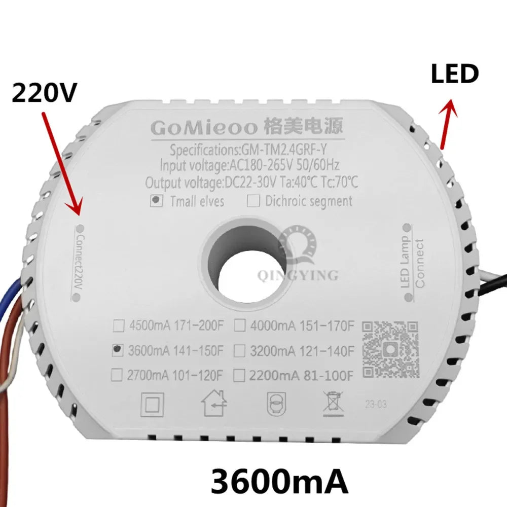 pilote led tension constante 24v 30v 240v ac blanc moderne driver perforations suspension led
