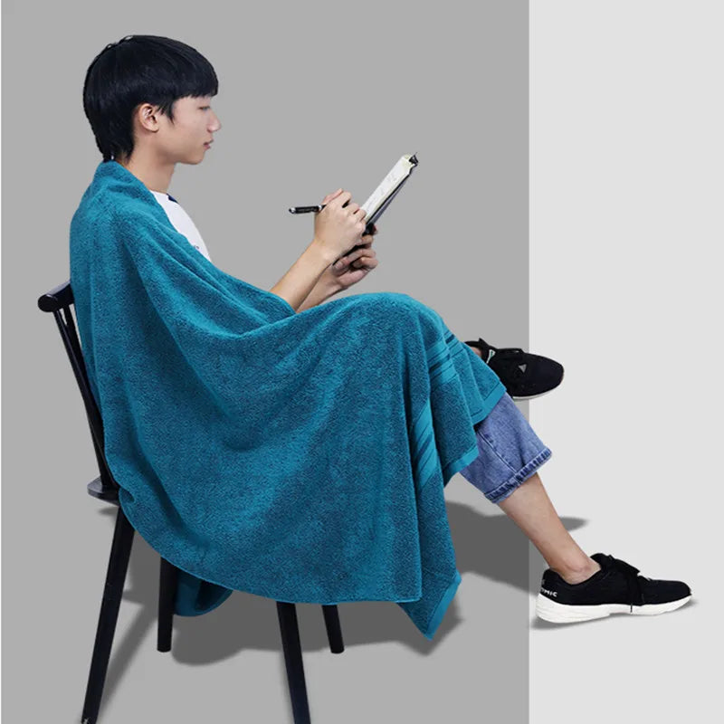 serviette bain coton égyptien bleu rose blanc gris rapide absorbant moderne douce grande taille