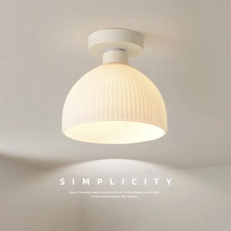 lampe moderne blanc doré rayures horizontales opacité éclairage quotidien led verre fer