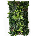 panneau mural artificiel herbe feuilles vert moderne décoration extérieur accroché maison festive