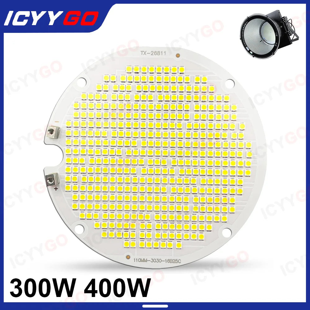 plaque led moderne blanc 6000k 300w 400w grille led fixations vis aluminium contemporainextérieur