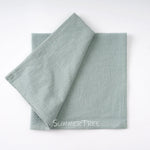 serviettes coton 40x40cm réutilisables rose pâle beige bleu orange blanc vert marron classiques maison