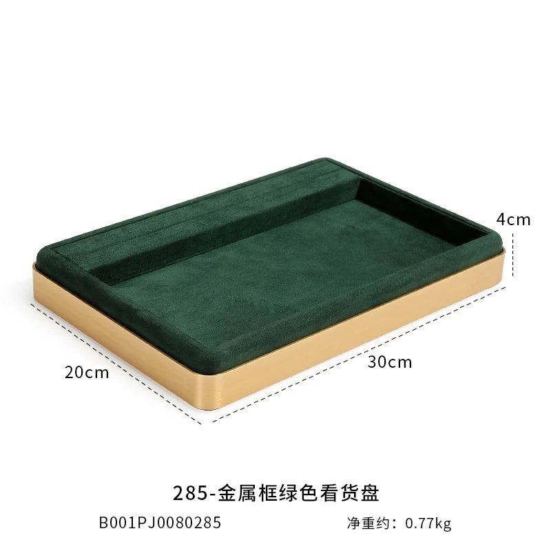 présentoir bijoux boîte velours classique gris rose pâle vert beige rangement anneaux