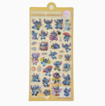 autocollants 3D cartoon personnages animés transparents bleu rose vert jaune violet musique nourriture décoration