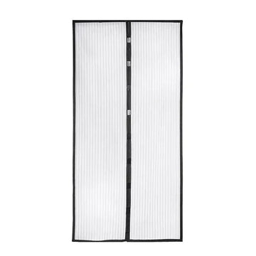 rideau sécurité noir maille fine moderne velcro adhésion 80x210cm 90x210cm 100x210cm