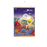 affiche toile japonaise lutte sumo bière décoration restaurant sushi ramen mur traditionnel