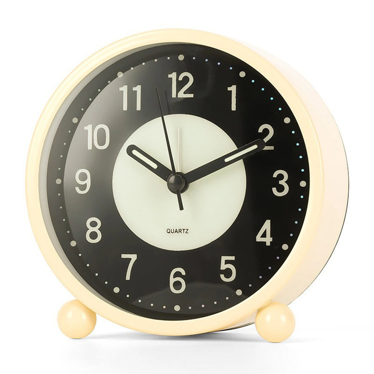 horloge table vintage sans tic tac piles lumineuse noir rose vert glow