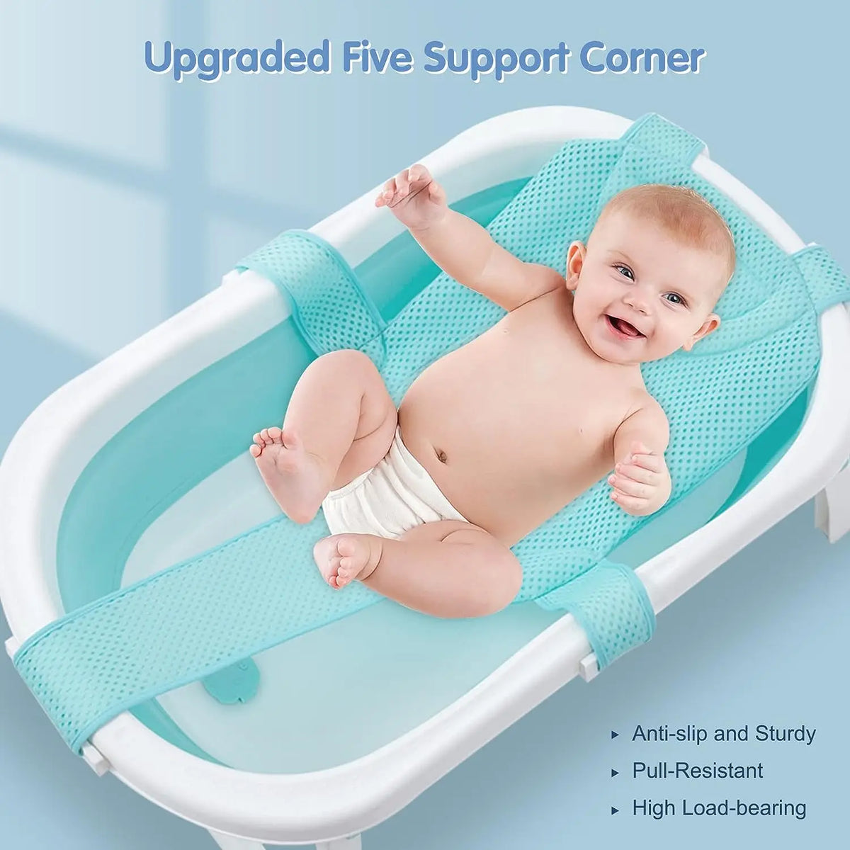 siège bain bébé bleu rose maille fine clips ajustable flottant baignoire sécurité moderne pratique