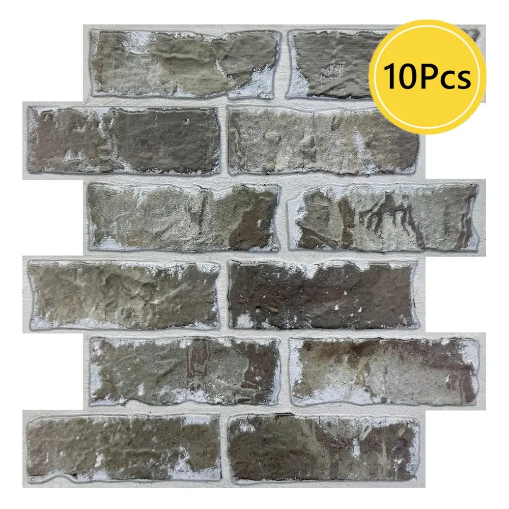 panneaux decoratifs mur blanc gris texture 3d brique adhésif puissant isolation thermique moderne chambre