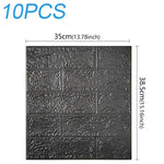 décoration murale adhésive brique texture moderne panneau noir rose marron rustique