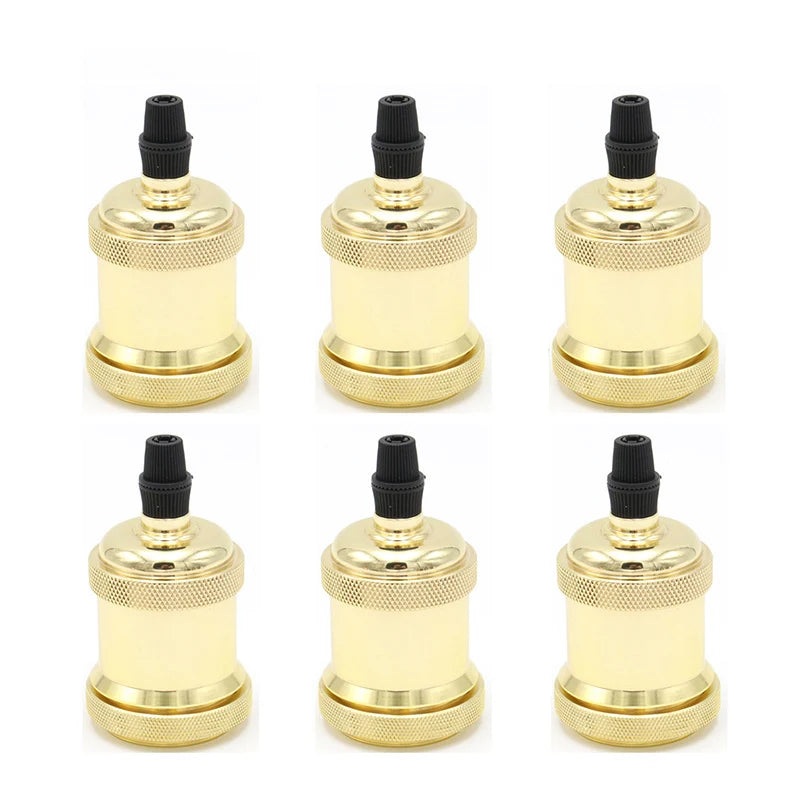 supports ampoule e26 e27 or cuivre noir argent moderne industriels lisses occlusifs eyelets pack