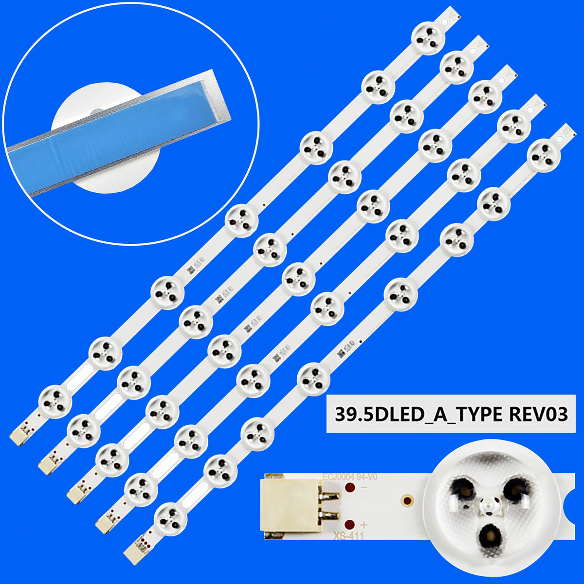 bande rétroéclairage led blanc connecteurs moderne téléviseur pcs 10 pcs 25 pcs kit