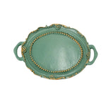support bijoux ornements floraux classique argent doré vert blanc vintage exposant colliers boucles oreilles