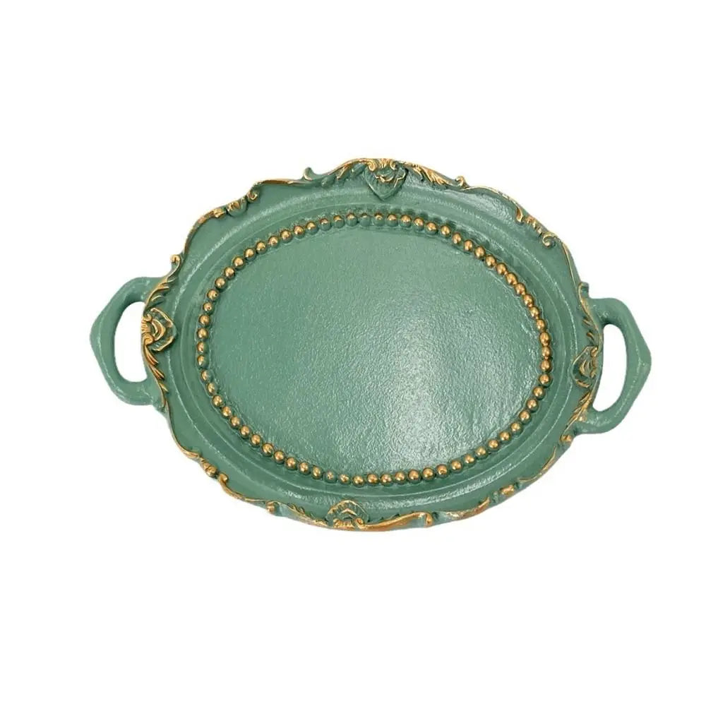 support bijoux ornements floraux classique argent doré vert blanc vintage exposant colliers boucles oreilles