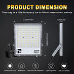 projecteur led moderne blanc ip66 230mm 275mm câble prise acextérieur