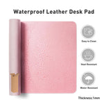 tapis souris cuir fraises rubans crème brûlée étoiles moderne vert rose
