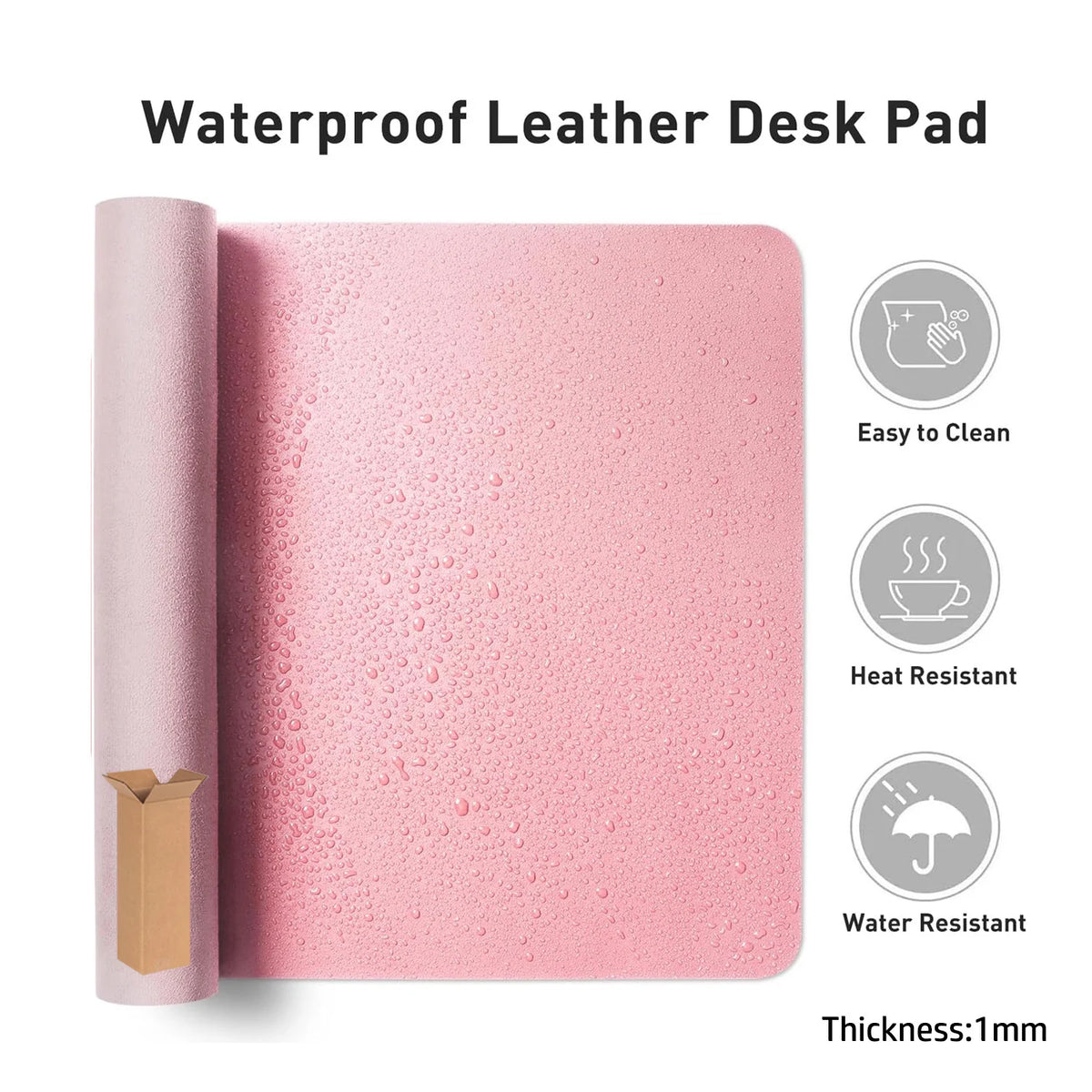 tapis souris cuir fraises rubans crème brûlée étoiles moderne vert rose
