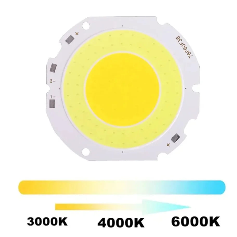 source lumineuse led blanc moderne 50w 6000k 73mm 69mm diycobchip inondation